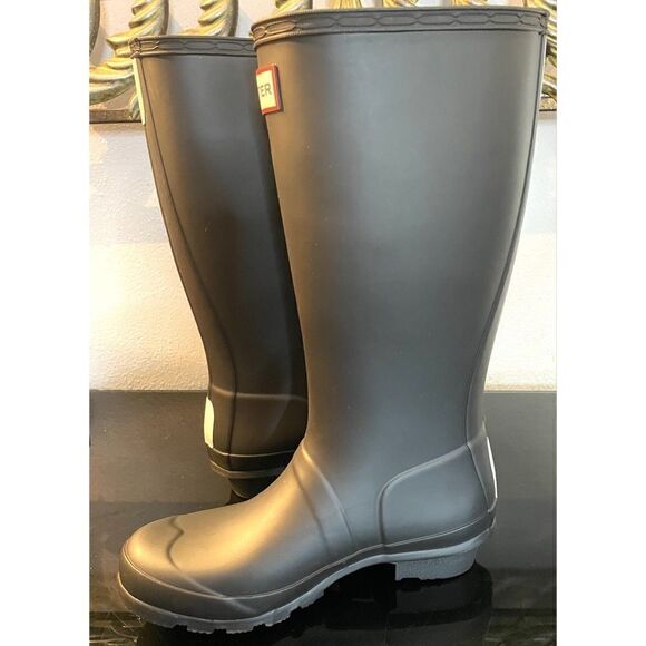 Hunter Rain Boots Kids Classic Original Tall Big Kid Size 3G/2B Matte Black NEW - Picture 7 of 10
